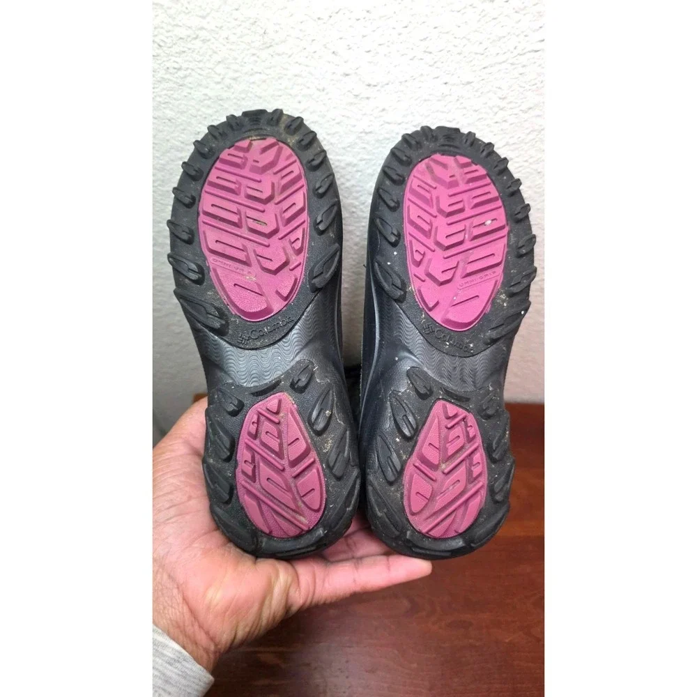Columbia Women's Omni-Heat Quilted Winter Boots Size 6 Gray Faux Fur Lined Water